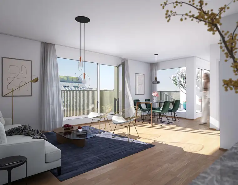 Top moderne Balkon-Eigentumswohnung mit neuer Küche und Miele Geräte - NÄHE SCHÖNBRUNN - zu kaufen in 1120 Wien