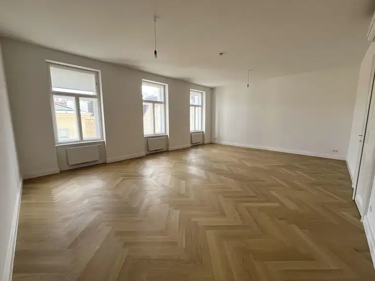 Großzügige und moderne 4-Zimmer-Altbauwohnung mit hofseitigem Balkon zu mieten in 1010 Wien