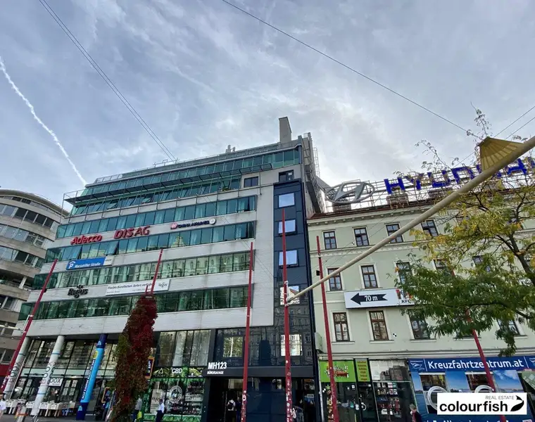 Flexibles Terrassen-Neubaubüro beim Westbahnhof nach Sanierung