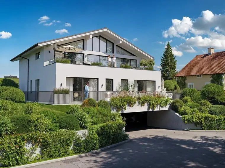Seeblick und Garten! 3 Zimmer Wohnung in bester Lage in Schörfling