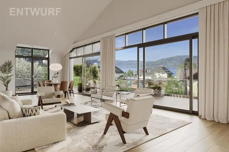Neubau - exklusiv : Seeblick-Penthouse in Schörfling am Attersee