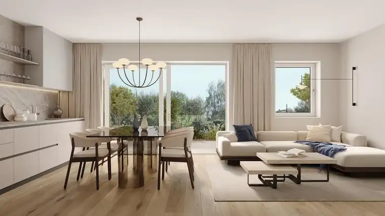 Seeblick und Garten! 3 Zimmer Wohnung in bester Lage in Schörfling