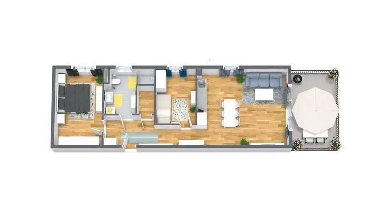 3-Zimmer-Wohnung mit ostseitigen Balkon in Ruhelage und dennoch nicht weit vom Zentrum entfernt - Zweitwohnsitz fähig