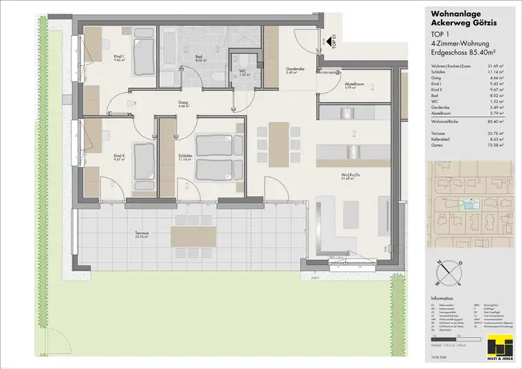 4-Zimmer-Gartenwohnung