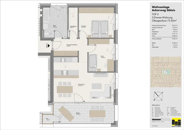 3-Zimmer-Terrassenwohnung