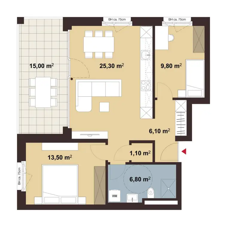 Gemütliche 3-Zimmerwohnung I Whg C06