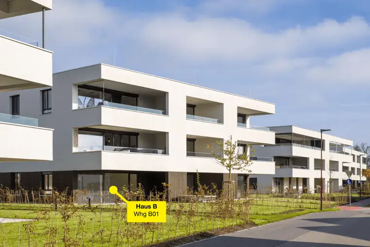 4-Zimmer-Erdgeschosswohnung mit großem Garten I Whg B01