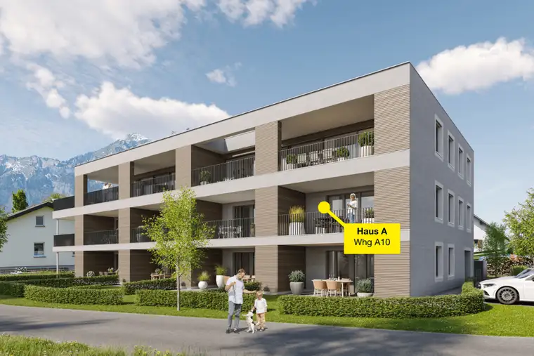 Kompakte 3-Zimmer-Terrassenwohnung | A10