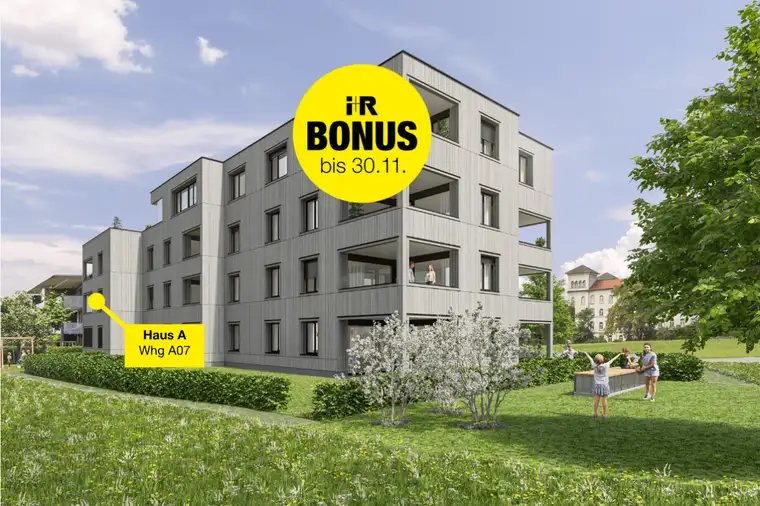 Sonnige 3-Zimmer-Terrassenwohnung | A07