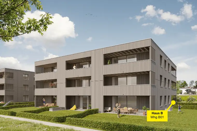 3-Zimmerwohnung mit Garten | B01
