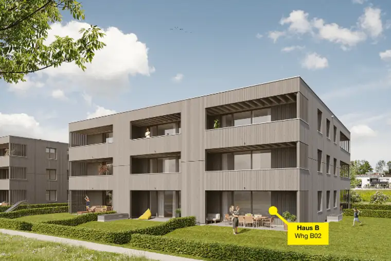 3-Zimmerwohnung mit Garten | B02