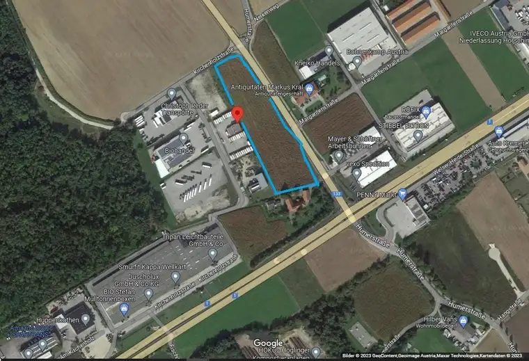 Grundstück mit B Widmung wir bauen Ihre Wunschgewerbeobjekt 7756 m2 und 8715 m2 oder 16.471 m2
