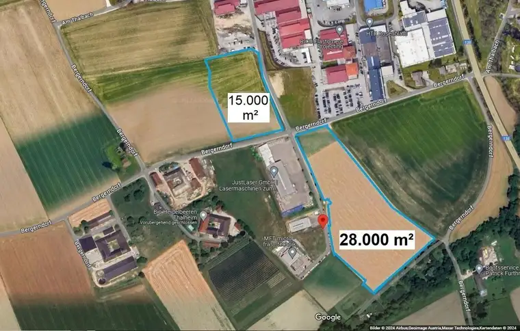 Betriebsbaugrund im Gewerbepark Thalbach Thalheim bei Wels möglich.B Widmung bis zu 45.000m2 verfügbar.