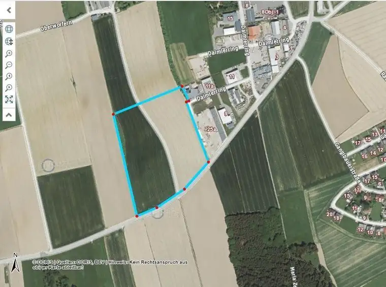 Grundstück mit B Widmung Alle Gewerbe möglich bis zu 50.000 m2 möglich