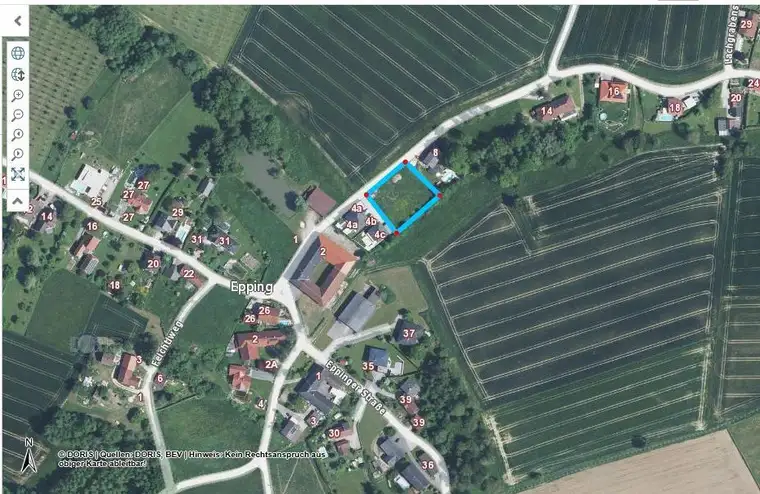 Grundstück mit Dorfgebietswidmung in EPPING -auch teilbar 3 Wohneinheiten pro Parzelle möglich