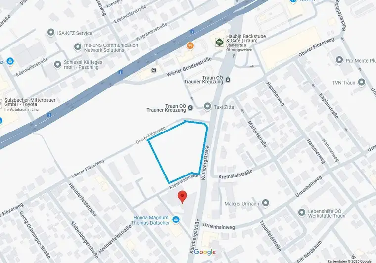 Gewerbegrundstück mit MB1 Widmung an der Trauner Kreuzung