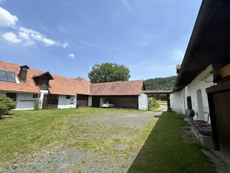 NEUREAL- Wunderschöner Vierkanthof mit zwei Wohnhäusern (3 Wohneinheiten) und Nebengebäuden zu verkaufen! Option von zusätzlichen Erwerb von 5.200 m² Grund!