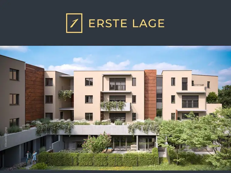 ERSTE LAGE: Kompakte Stadtwohnung mit Terrasse und herrlicher Grünfläche