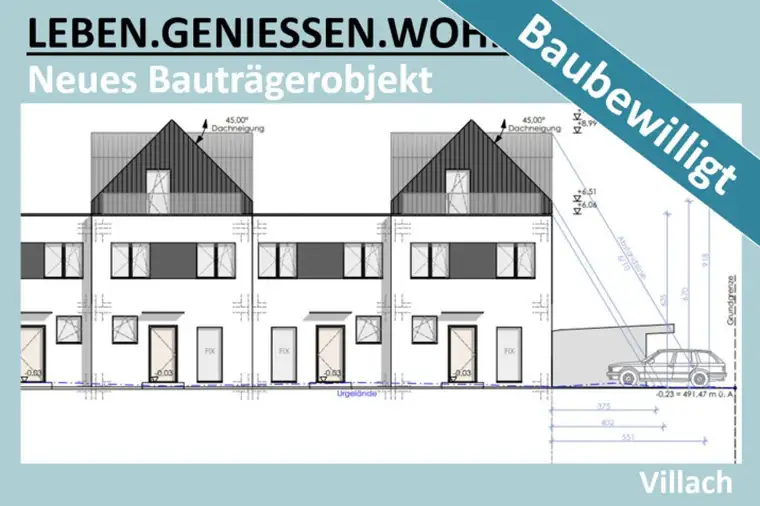 NEUES BAUTRÄGERPROJEKT BAUBEWILLIGT