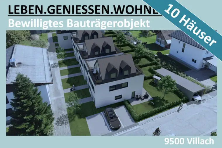 BEWILLIGTES BAUTRÄGERPROJEKT MIT 10 HÄUSERN