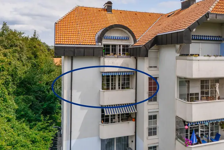 Lichtdurchflutete 3-Zimmer-Whg mit Loggia &amp; Naturblick