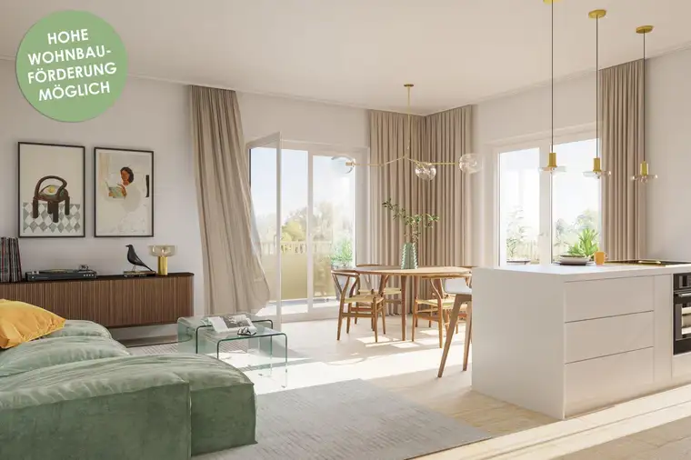 Quartett Strass, Top 2.8: 3,5-Zimmer Galeriewohnung, Wohlfühlen auf zwei Ebenen