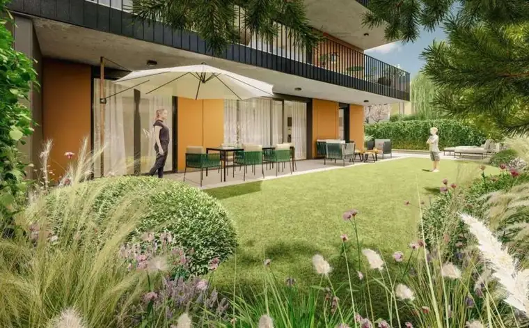 ERSTBEZUG: Exklusives Garten-Domizil mit Privatpool - Freiraum: LUXUS der NEUZEIT.