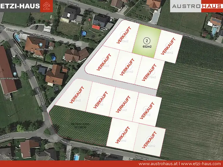 Letztes Grundstück + Haus in Krenglbach ab € 493.246,- sichern