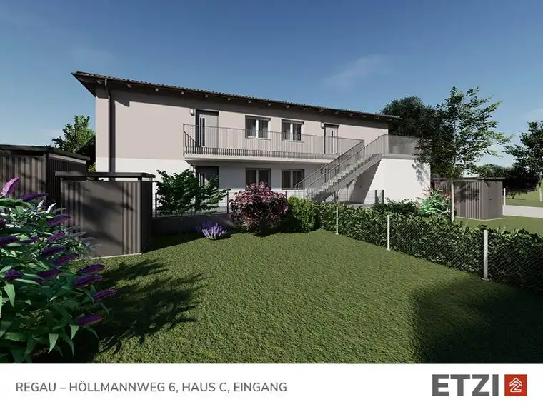 Haus C: Letzte Gartenwohnung in REGAU – JETZT BESICHTIGEN € 349.400,-