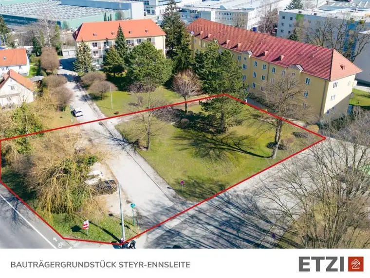 Bauträgergrundstück in Steyr-Ennsleite – 2.155 m² mit Baubewilligung
