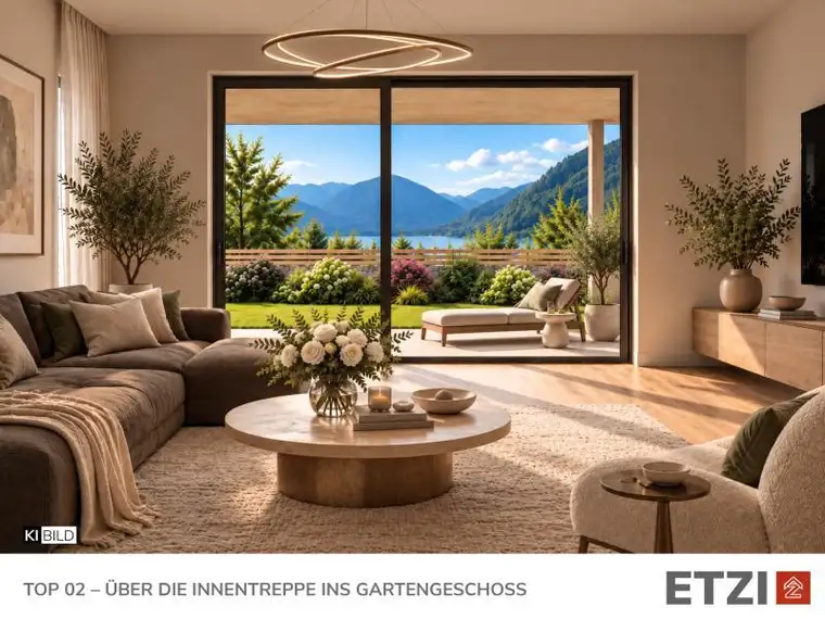 Traumlage Unterach am Attersee | Duplex-Wohnung mit Eigengarten &amp; Seeblick