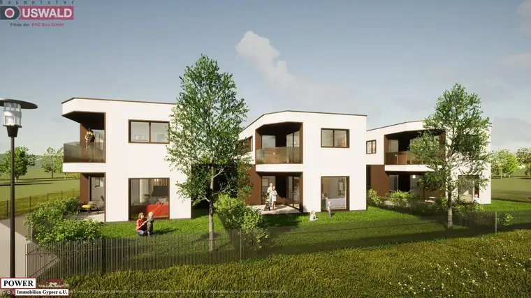 Modernes neues Reihenhaus in Lochen am See: Erstbezug mit Balkon, Terrasse und Garage!