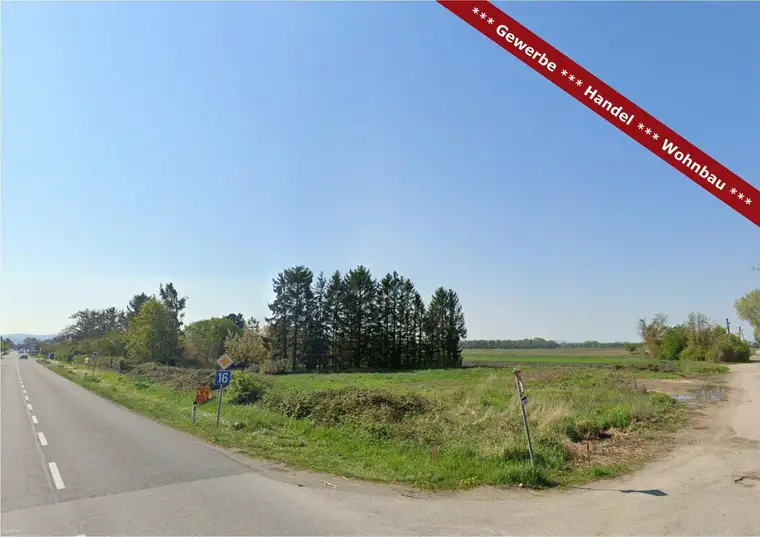 Ebreichsdorf / Grundstück ca. 7.200 m² (nicht teilbar) direkt an der B16 – Baurecht/Superädifikat/Miete