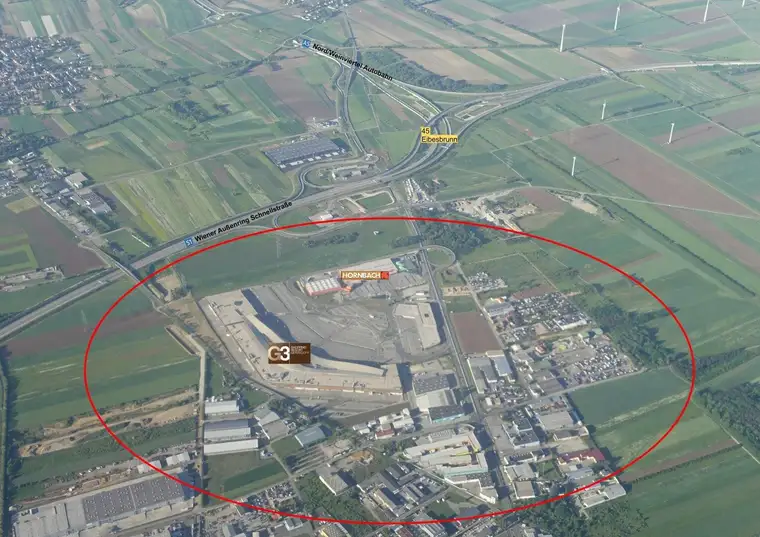 Seyring / Freiflächen in TOP-Lage nahe G3 Gerasdorf zu mieten