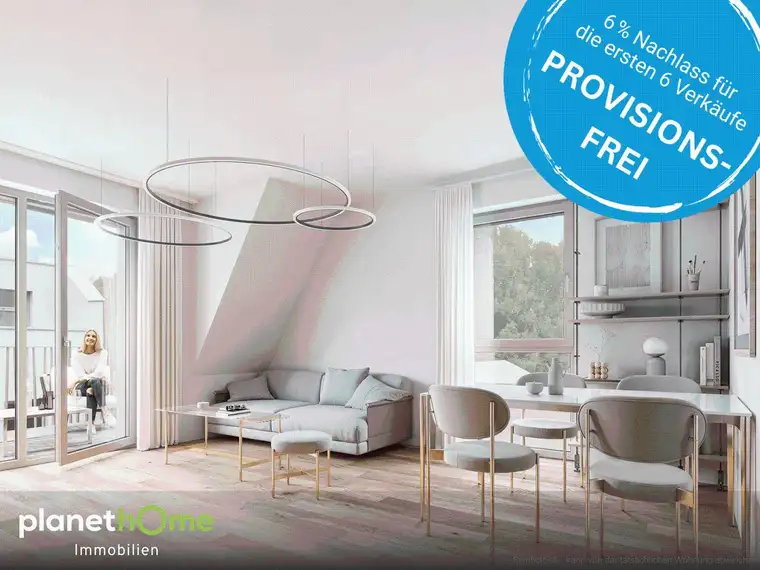 Provisionsfreie Dachgeschosswohnung