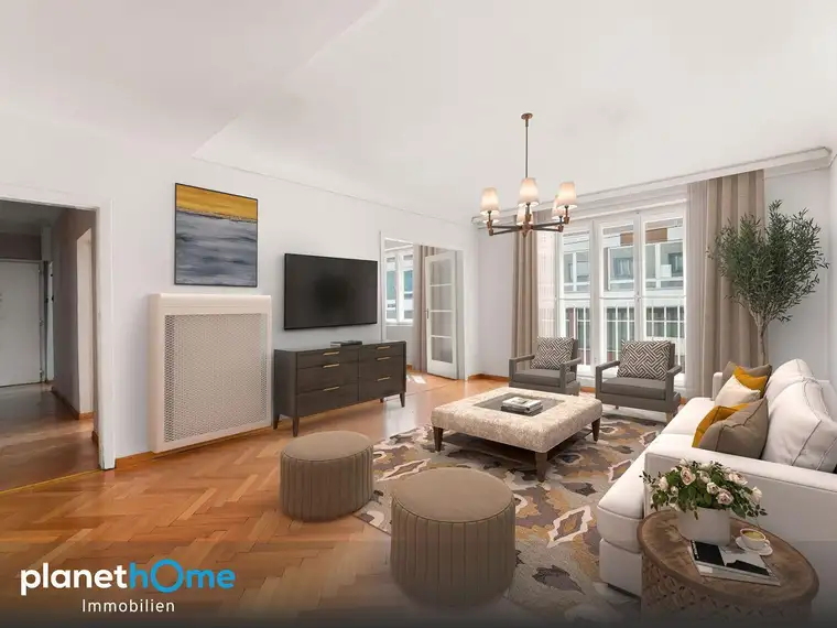 Ca. 106 m² am Albertplatz mit Potenzial für bis zu 5 Zimmer