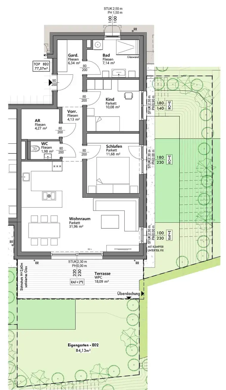 Baubeginn erfolgt! - Hochwertige Gartenwohnung in Mittertreffling - provisionsfrei