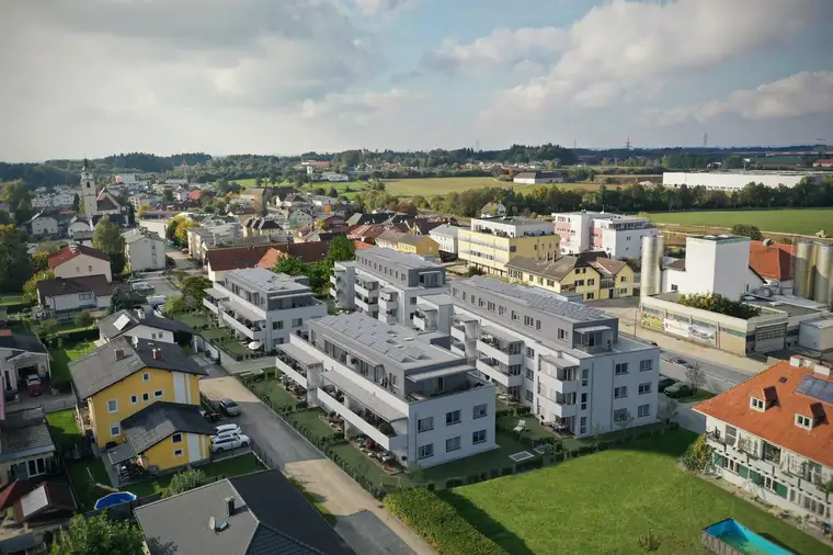 Zentrum! - Sattledt | Hauptstraße - Moderne 3-Zimmer Eigentumswohnung mit großzügiger Dachterrasse - Verkaufsstart