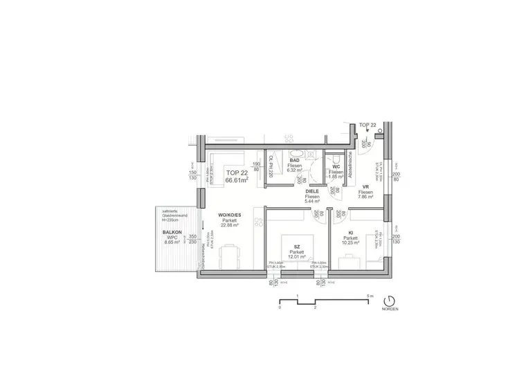 Wohnen mit Komfort: Südseitige Eigentumswohnung in Neuhofen mit Balkon und allen Extras!