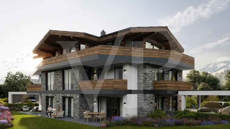 Erdgeschosswohnung im Tiroler-Stil in sonnenverwöhnter Lage