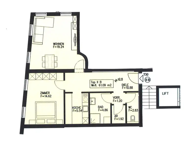 Zentrumsnahe 2-Zimmerwohnung in Schwaz