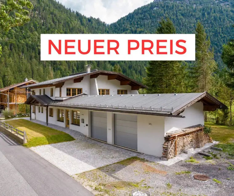 Haus mit zwei Wohnungen &amp; Büro in Leutasch – Wohnen und Arbeiten in traumhafter Alpenlage