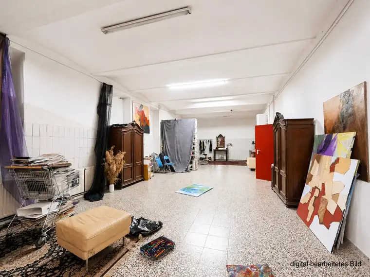Außergewöhnliche Loft- und Studiofläche (Keller) im Herzen von Neubau