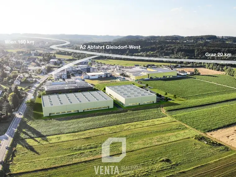 Perfekter Firmenstandort nahe Graz | 2,3 Ha Grundstück in Gewerbepark mit individueller Gestaltungsmöglichkeit