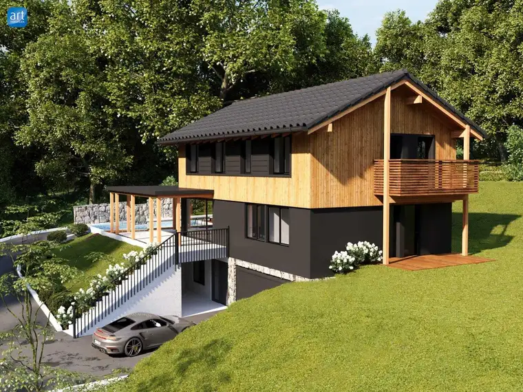 Traumhaftes Massivholz Einfamilienhaus Projekt in Hof - Absolute Ruhelage