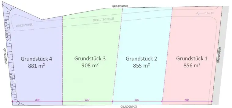 Vier Baugründe in Altaussee - Baugrund 4