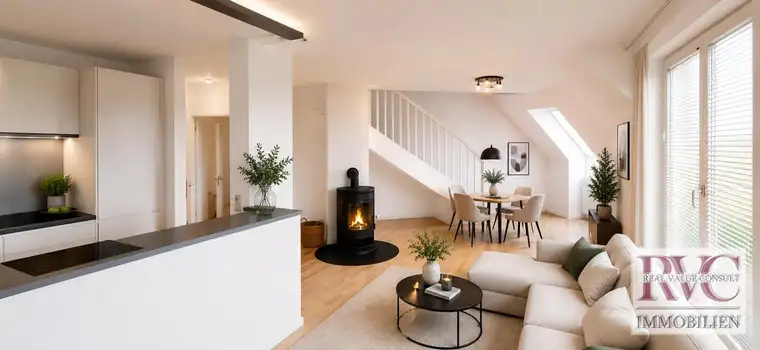 Wohnen zwischen Stadt und Natur, Klimatisierte 4-Zimmer-Maisonette-Wohnung