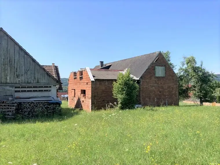 Rohbau mit Nebengebäude und großzügigem Baulandgrundstück Nähe Feldbach