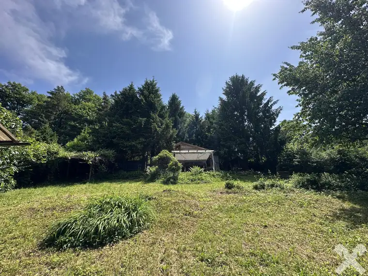Sonniges Baugrundstück in Graz-Andritz inkl. Wochenendhaus und kleinem Wald - Ruhige Lage mit viel Potenzial