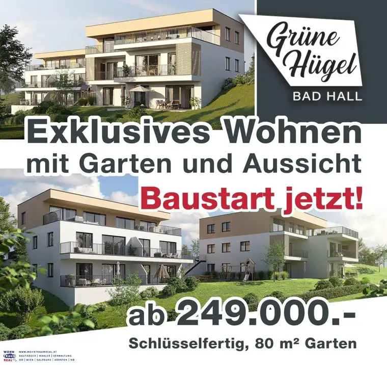 TOP 1-3: "Grüne Hügel" Bad Hall - €10.000 Gutschein Einbauküche INKLUSIVE!!